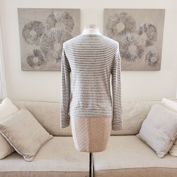Norstrom BP Stripe Knit Mock Neck Top size Small - Picture 8 of 11